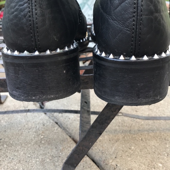 💙Zadig & Voltaire Express Clous Black Leather Ankle Boots - Picture 8 of 16